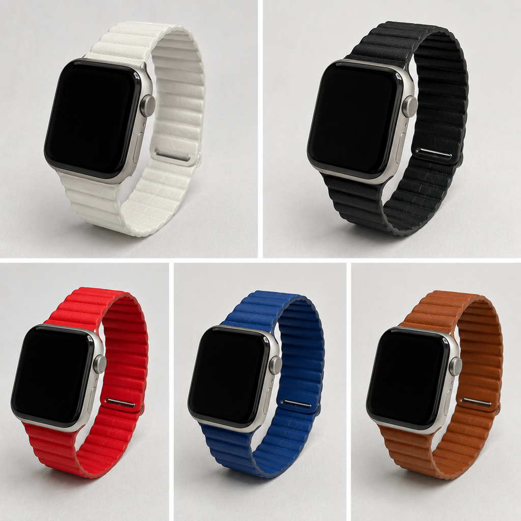 Pulsera de cuero con textura para AppleWatch