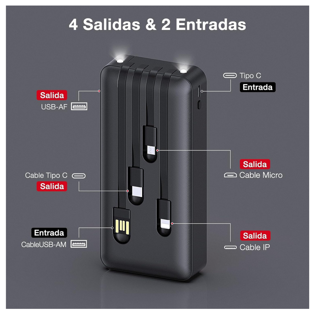 Powerbank 20,000 mAh 1hora