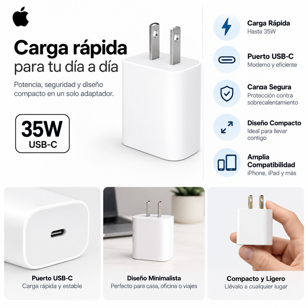 Cargador iPhone 35W