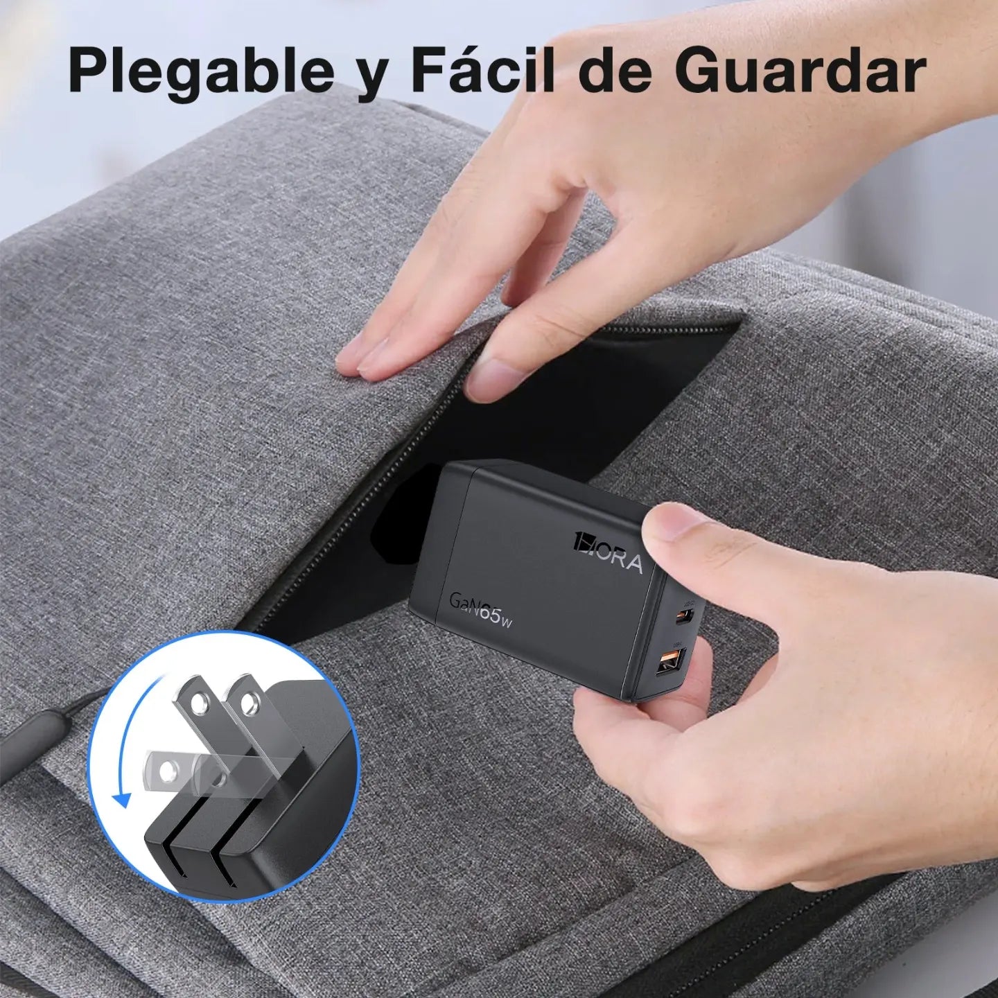 Cargador 1HORA carga super rápida 65W